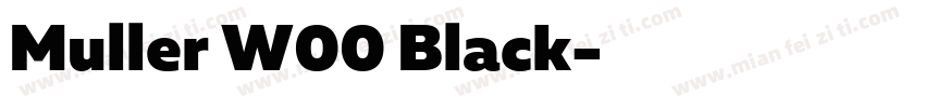 Muller W00 Black字体转换